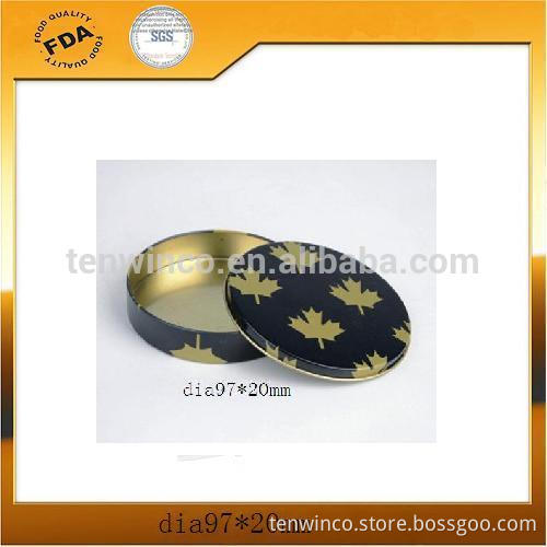 Small Round Cosmetics Tin Packaging, Printed Tin Boxes Wholesale
